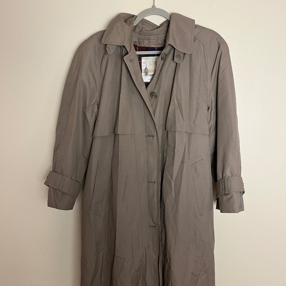 London Fog Limited Edition Plaid-Lined Trench Coat 10P